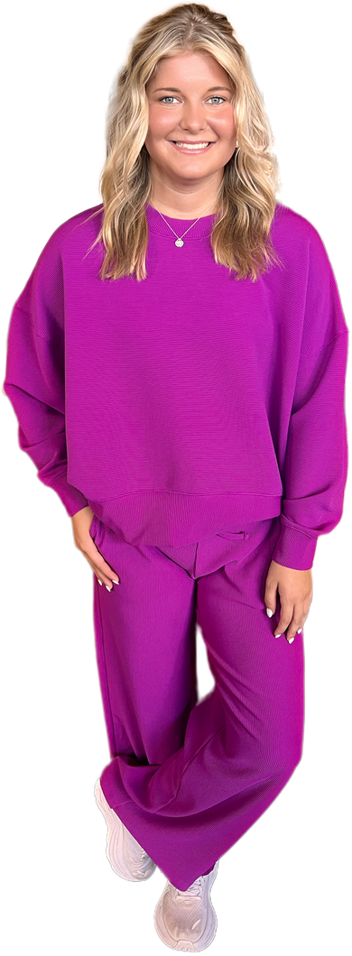 Girl's Trip Set: Plum