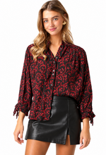 Load image into Gallery viewer, Midnight Merlot Blouse