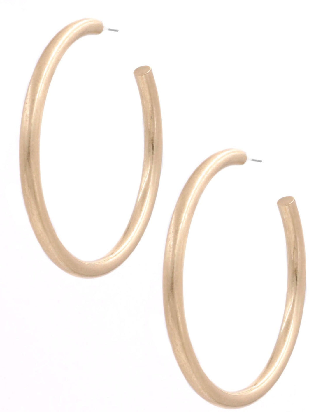 Worn Gold Hoops