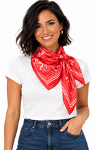 Load image into Gallery viewer, Red Silky Scarf