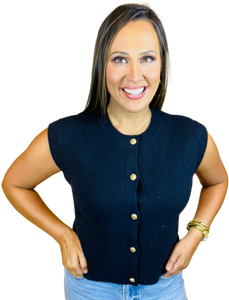 Emory Vest Top: Black