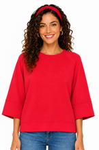 Load image into Gallery viewer, Relaxed Luxe Top: Red