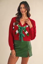 Load image into Gallery viewer, Candy Cane Cardigan