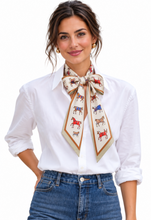 Load image into Gallery viewer, Horse Scarf: Brown