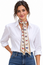 Load image into Gallery viewer, Horse Scarf: Brown