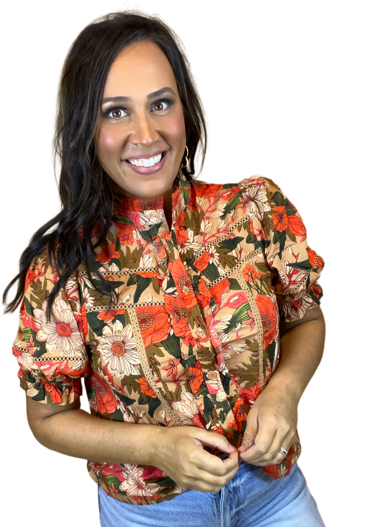 Flowering Fall Blouse