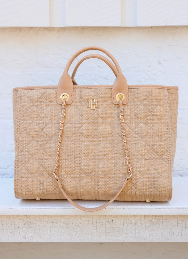 Melissa Tote: Natural Quilt