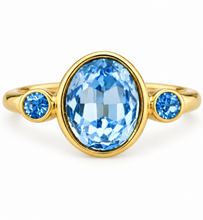 Load image into Gallery viewer, Topaz 18K Plt Ring: 7