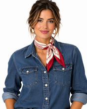 Load image into Gallery viewer, Crimson Silky Scarf