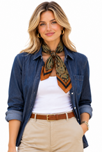 Load image into Gallery viewer, Dark Silky Scarf