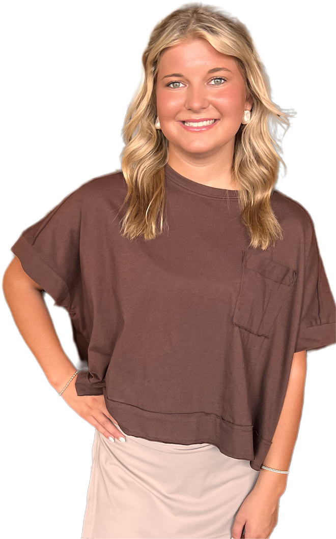 Out Field Tee: Brown