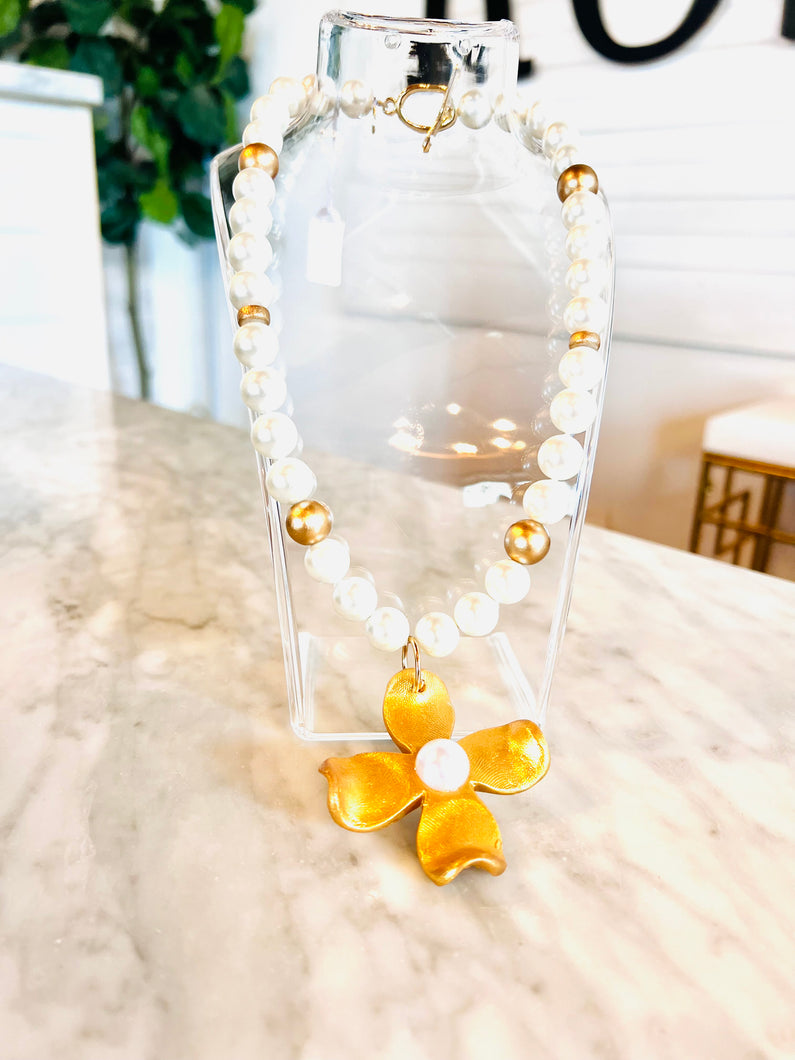 God Is Within Her Dogwood Necklace