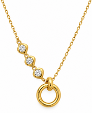Load image into Gallery viewer, CZ Circle Necklace