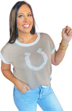 Load image into Gallery viewer, Lucky Horseshoe Top