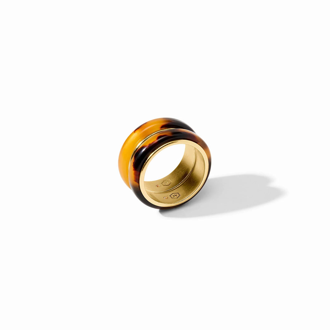 JV Carnaby Tortoise Duet Ring: Size 7