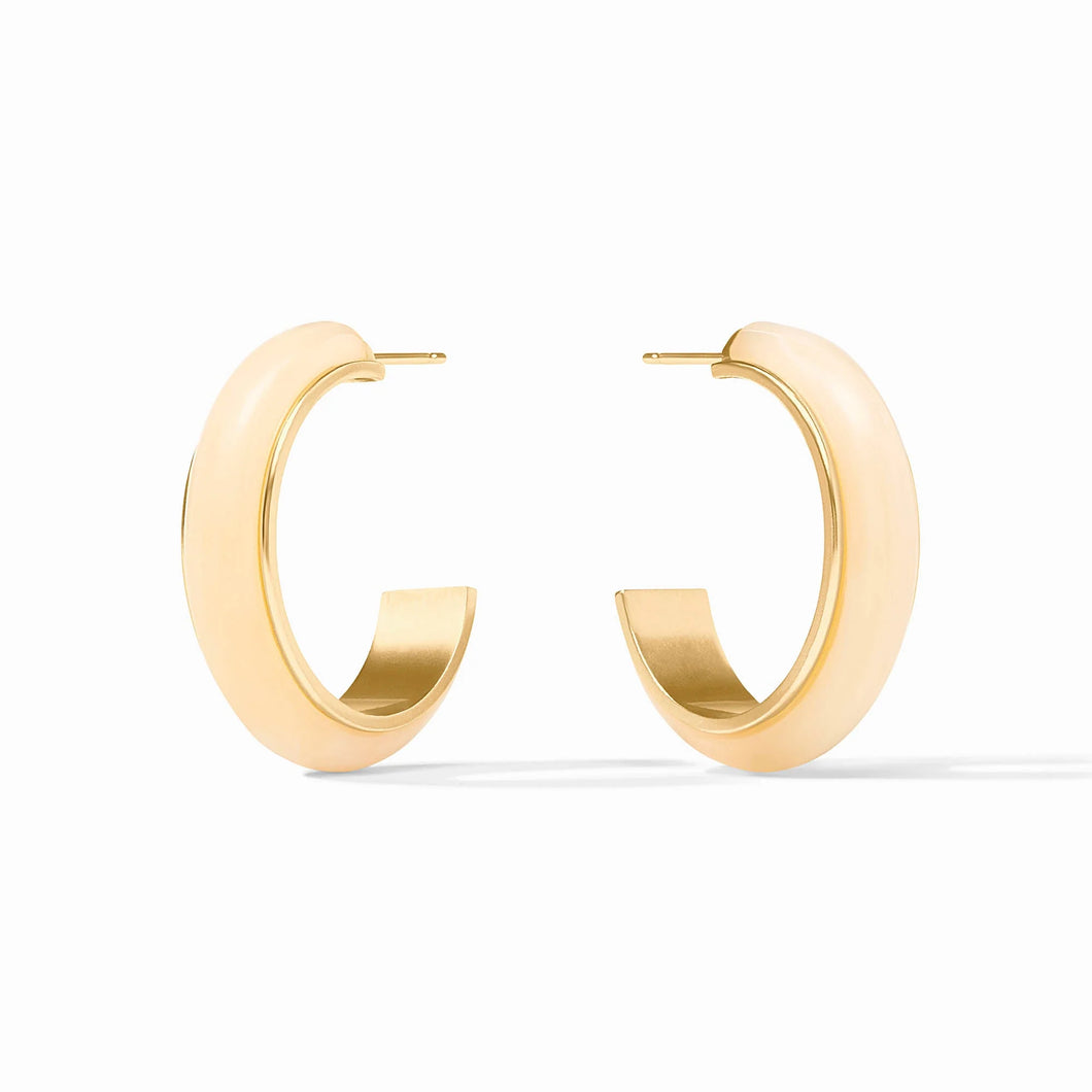 JV Carnaby Ivory Hoop: Medium