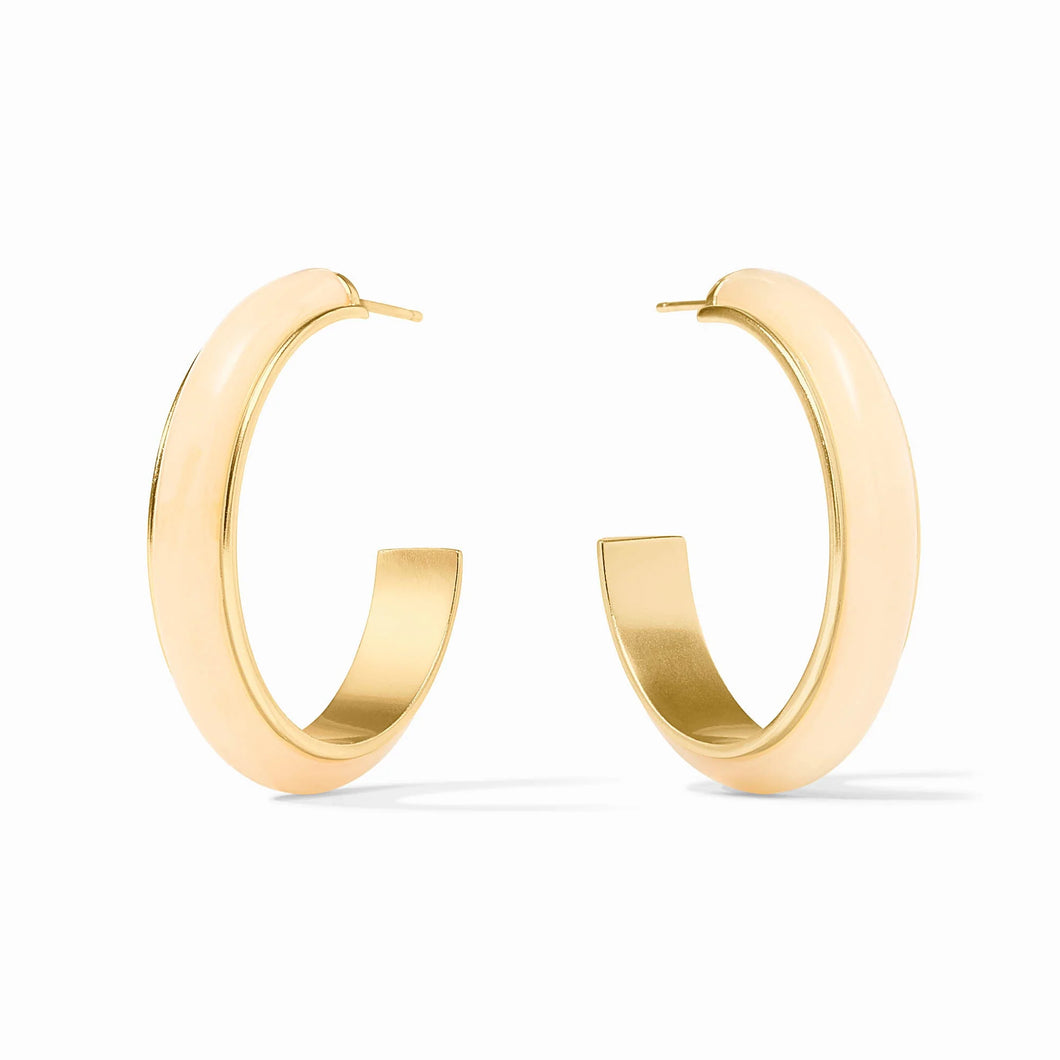 JV Carnaby Ivory Hoop: Large