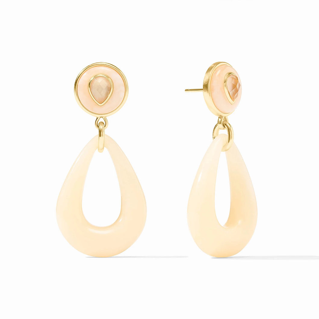 JV Carnaby Statement Earring: Ivory