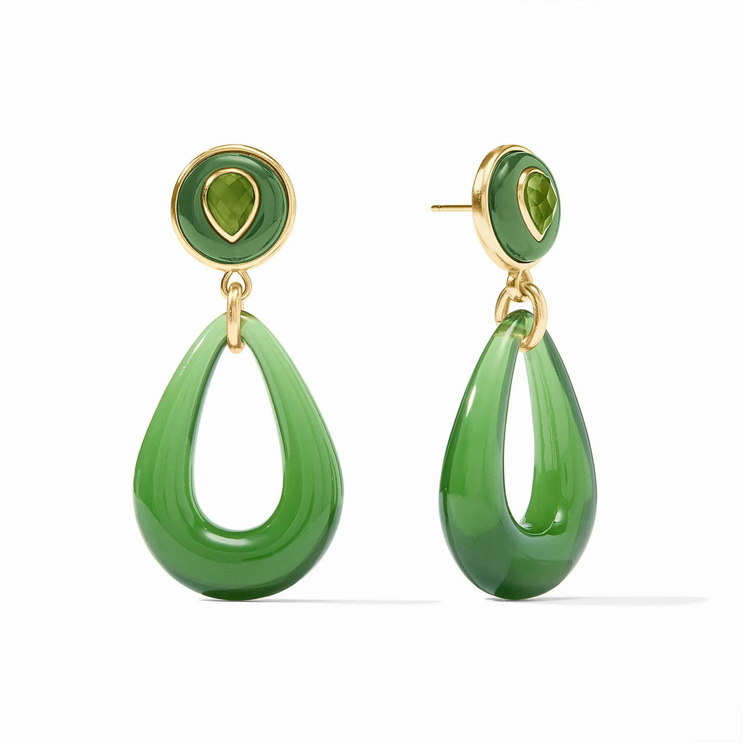 JV Carnaby Statement Earring: Green