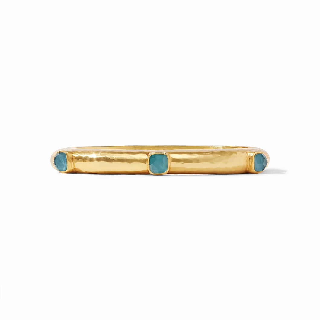 JV Catalina Hinge Bangle: Montana Blue