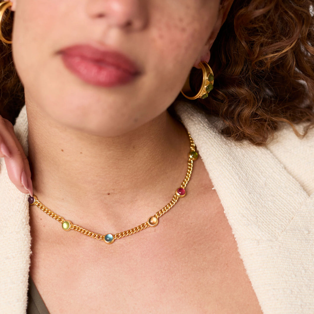 JV Dolce Delicate Station Necklace: Multi