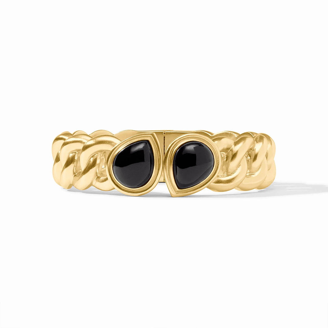 JV Dolce Hinge Bangle: Black