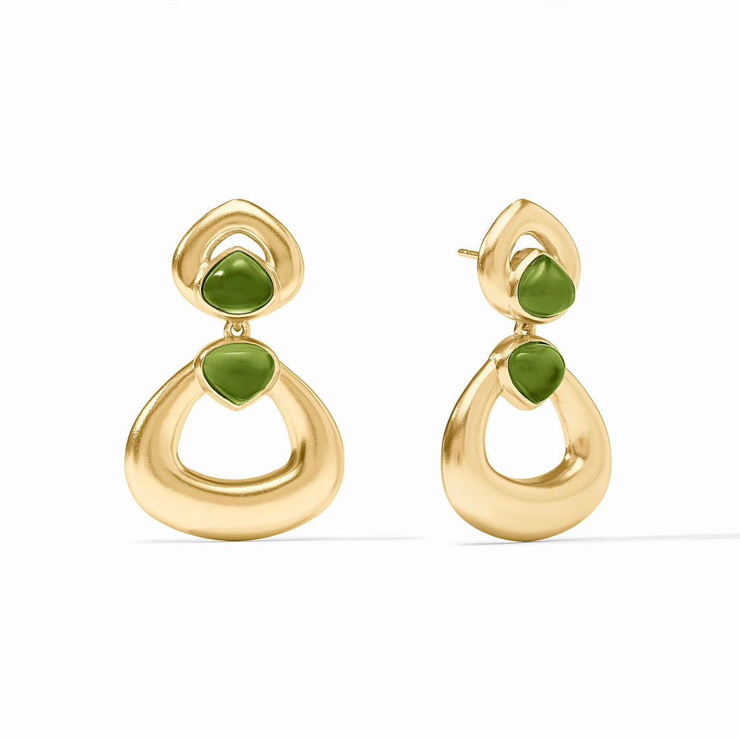JV Dolce Statement Earrings: Palmetto