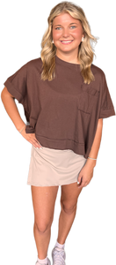 Out Field Tee: Brown