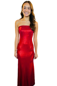 Mariah Dress: Red