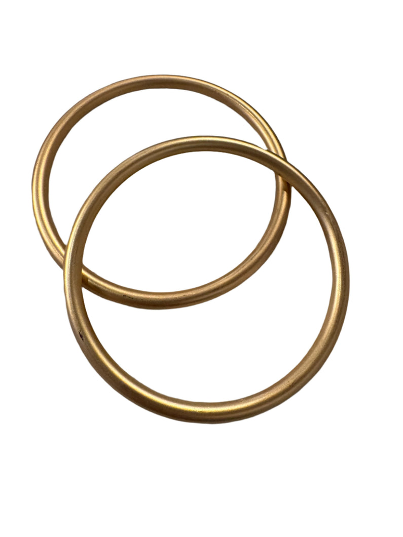 Matte Gold Bangle Set