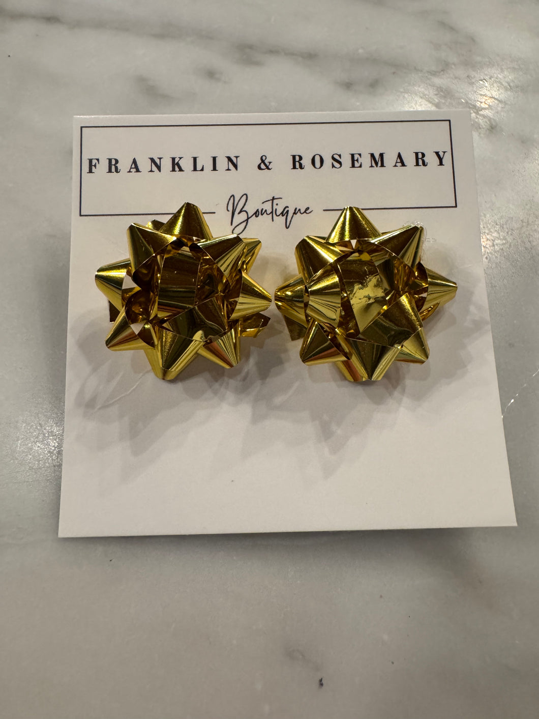 Small Gold Bow Studs