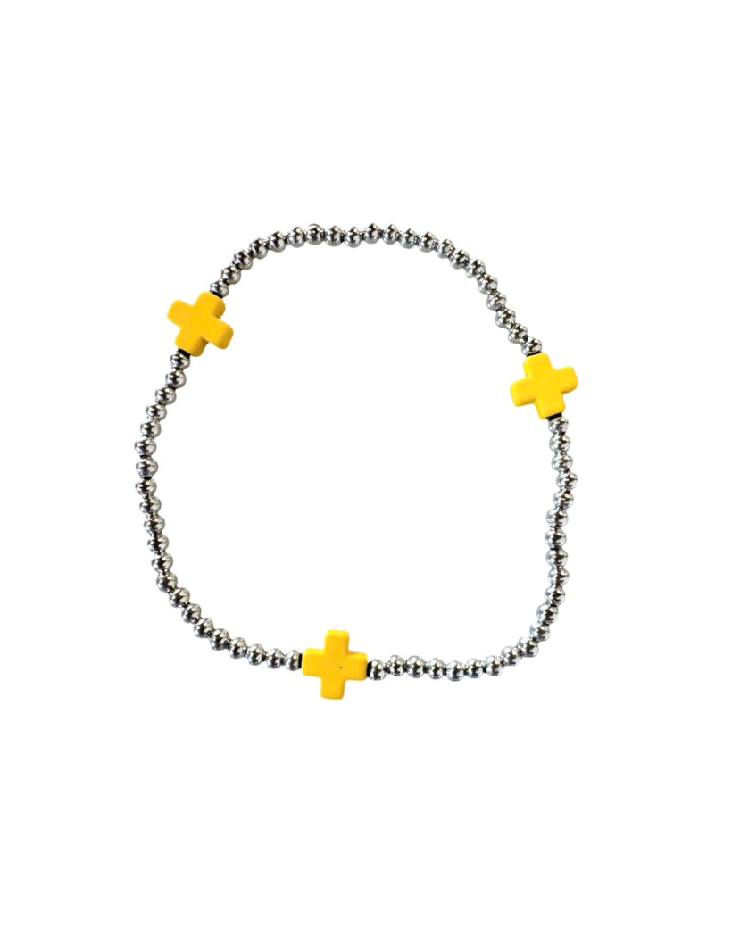 Signature Silver Bracelet: Yellow