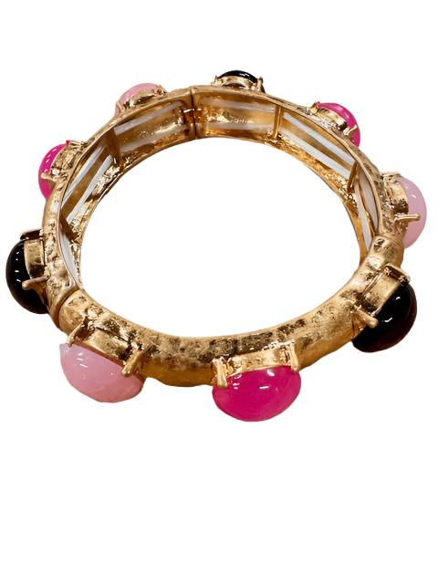 Pink Stone Stud Bangle