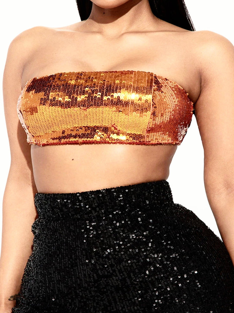 Glitz Bandeau: Bronze