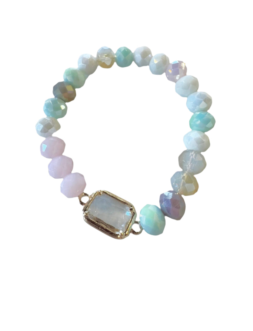 Stack Glass Bracelet: Pastel