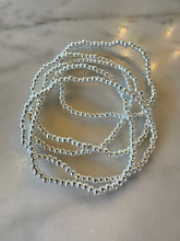 Load image into Gallery viewer, 5 Silver Bead Stack
