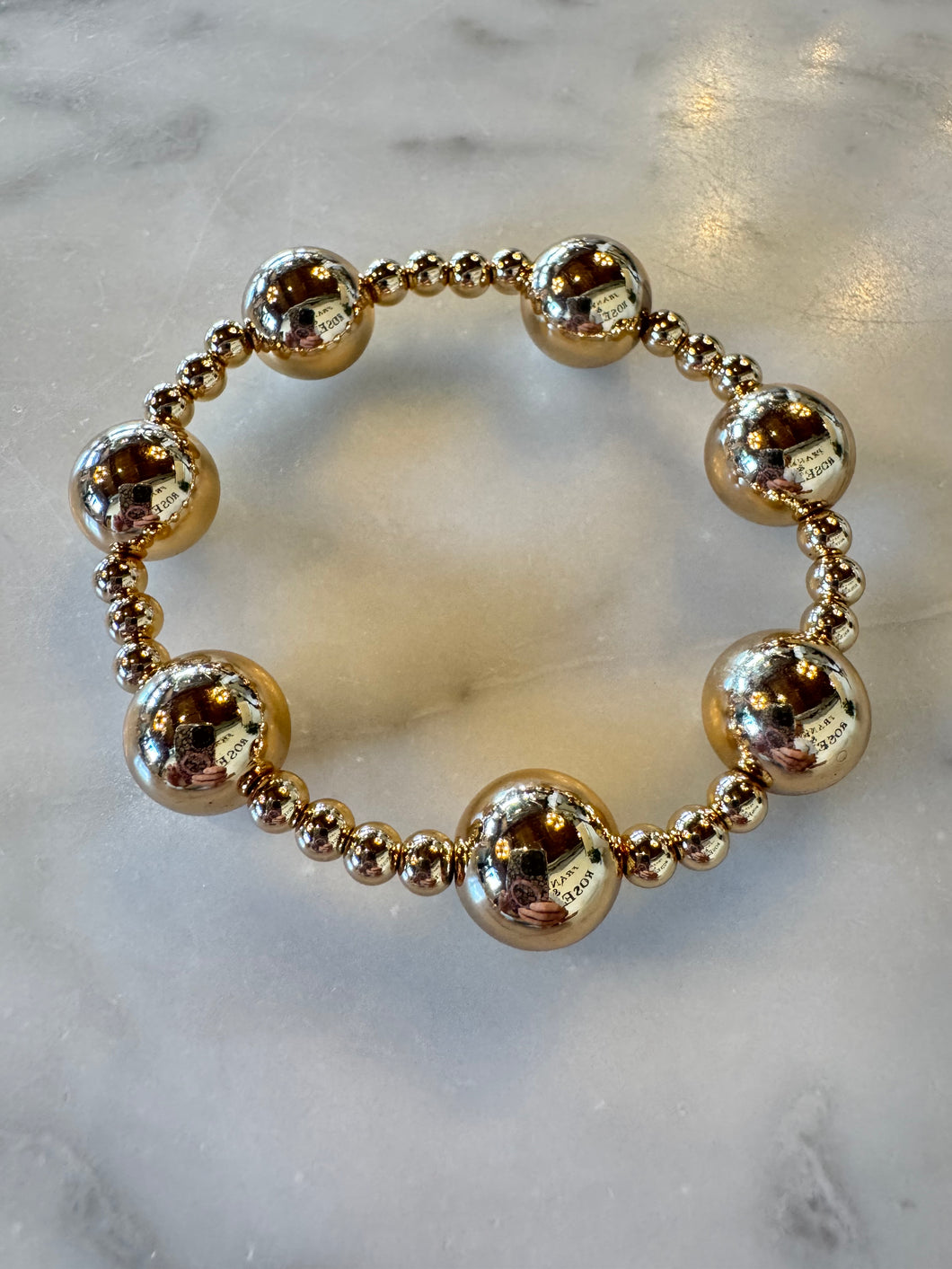 Gold Ball Mix Bracelet