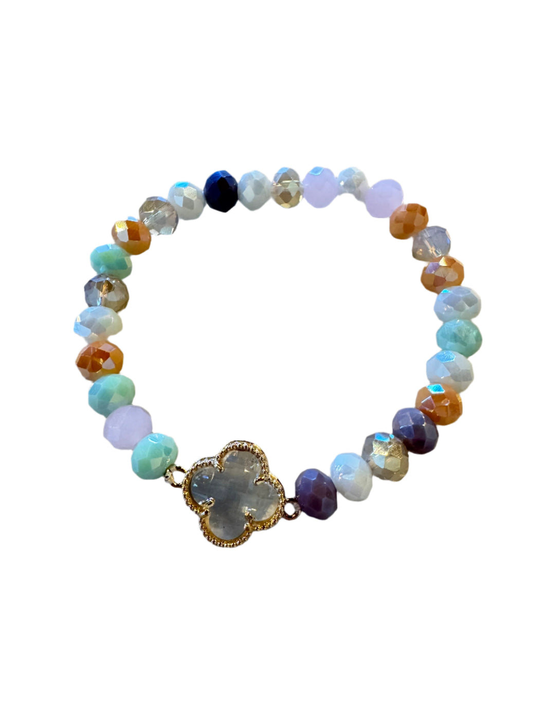 Stack Clover Bracelet: Pastel