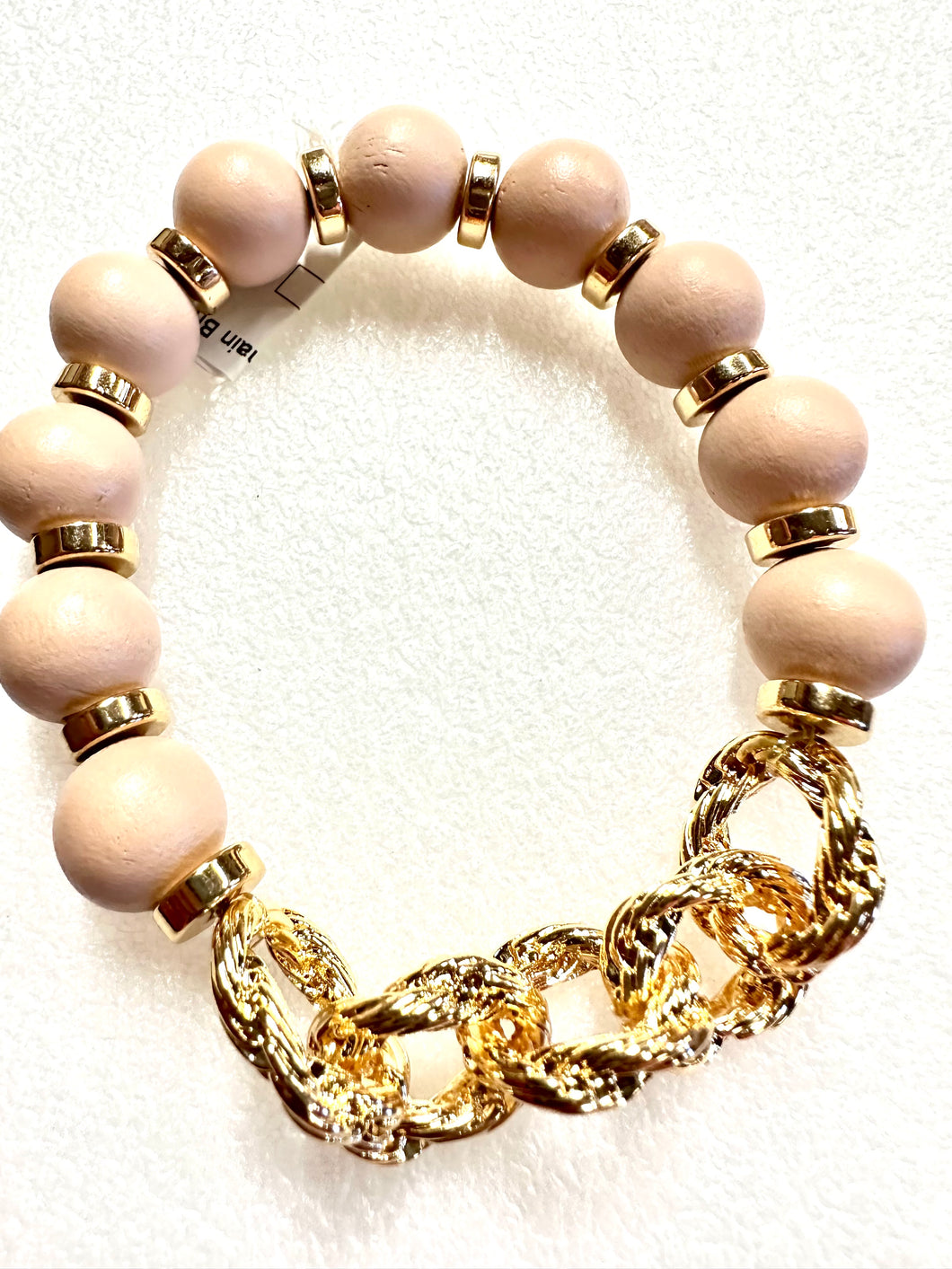 Chunky Chain Bracelet: Mauve