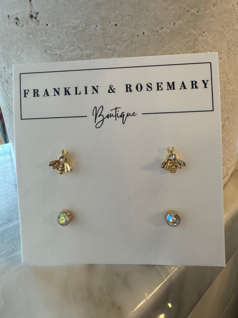 Honey Bee Stud Set