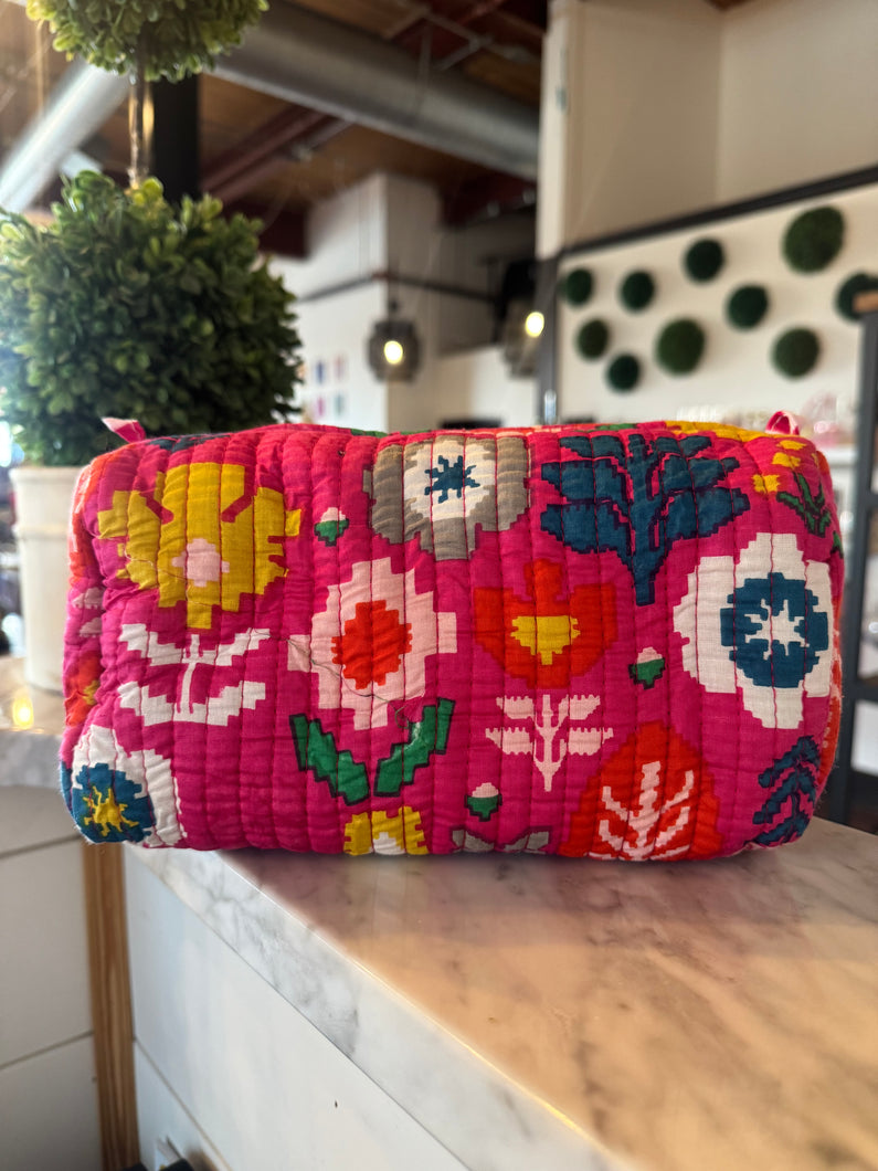 Dk. Pink Make Up Bag: Large