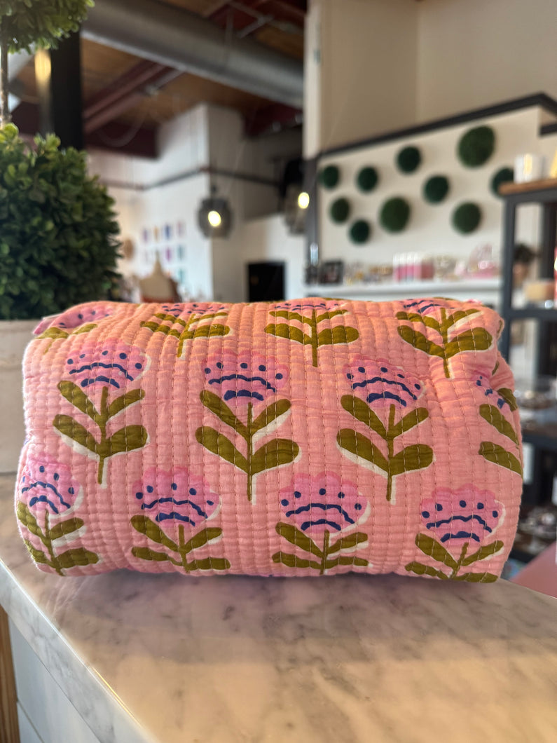 Pink Makeup Bag: Large