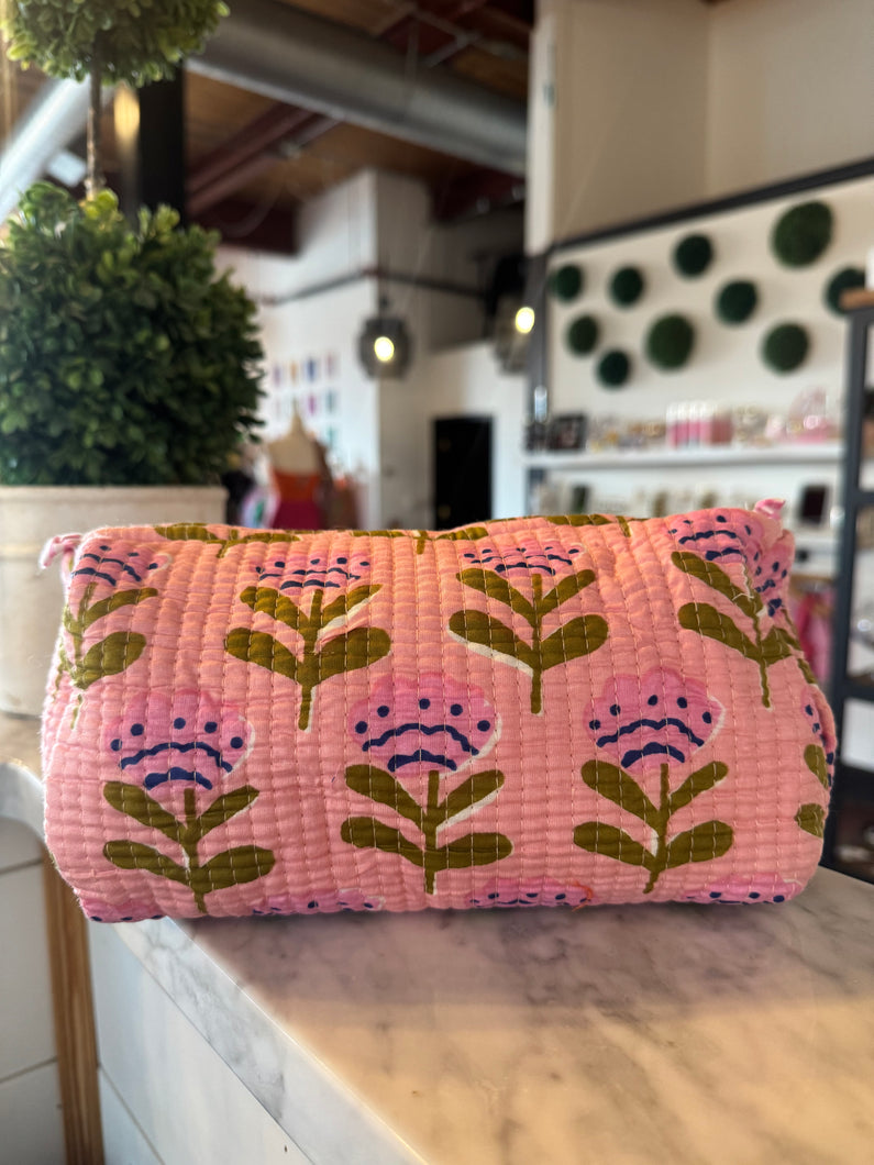 Pink Makeup Bag: Medium
