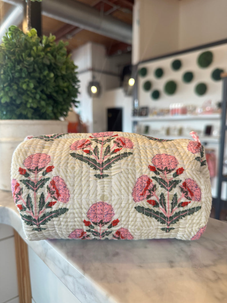 White Makeup Bag: Small