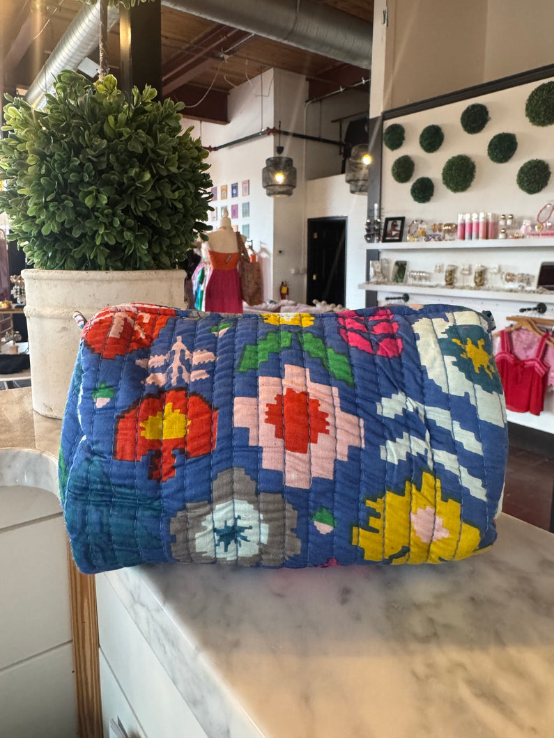 Blue Makeup Bag: Small