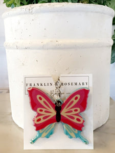 Butterfly Keychain: Multi Color