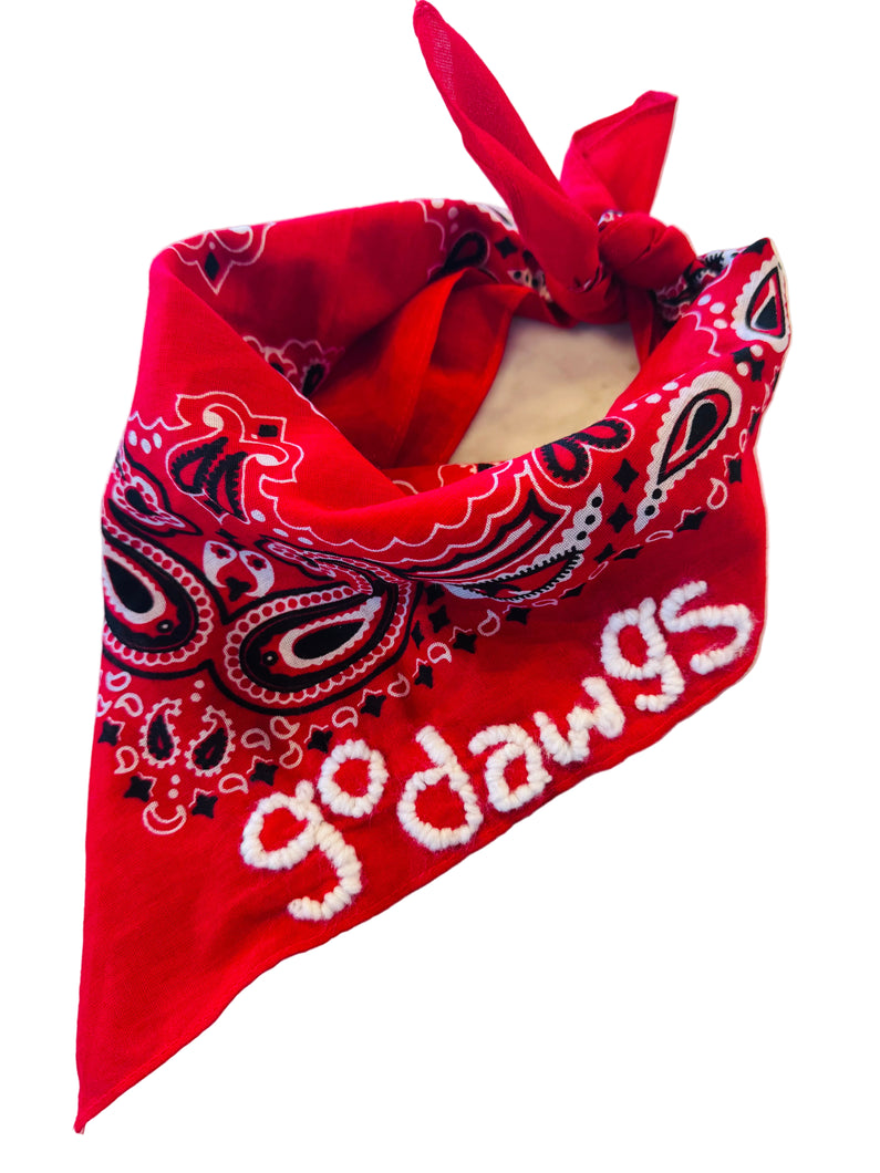 Red Go Dawgs Bandana