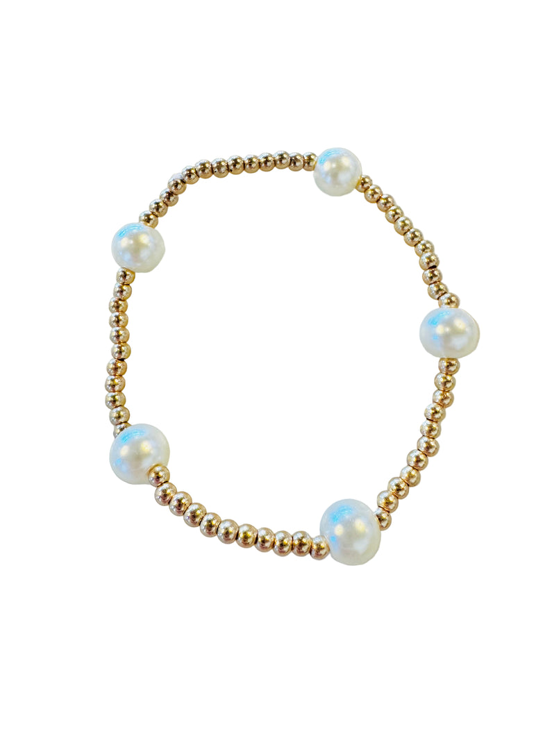 Single Gold Pearl Bracelet