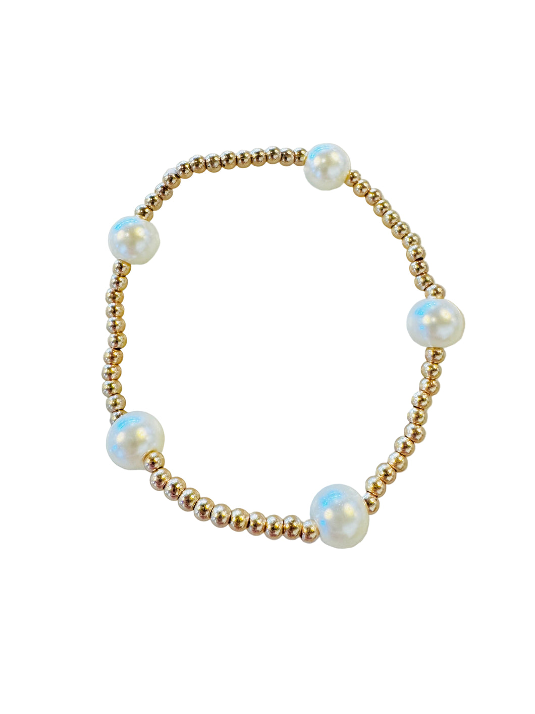 Single Gold Pearl Bracelet
