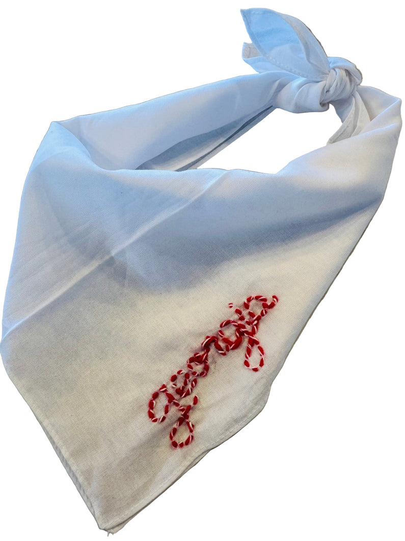 Swirl Georgia White Bandana